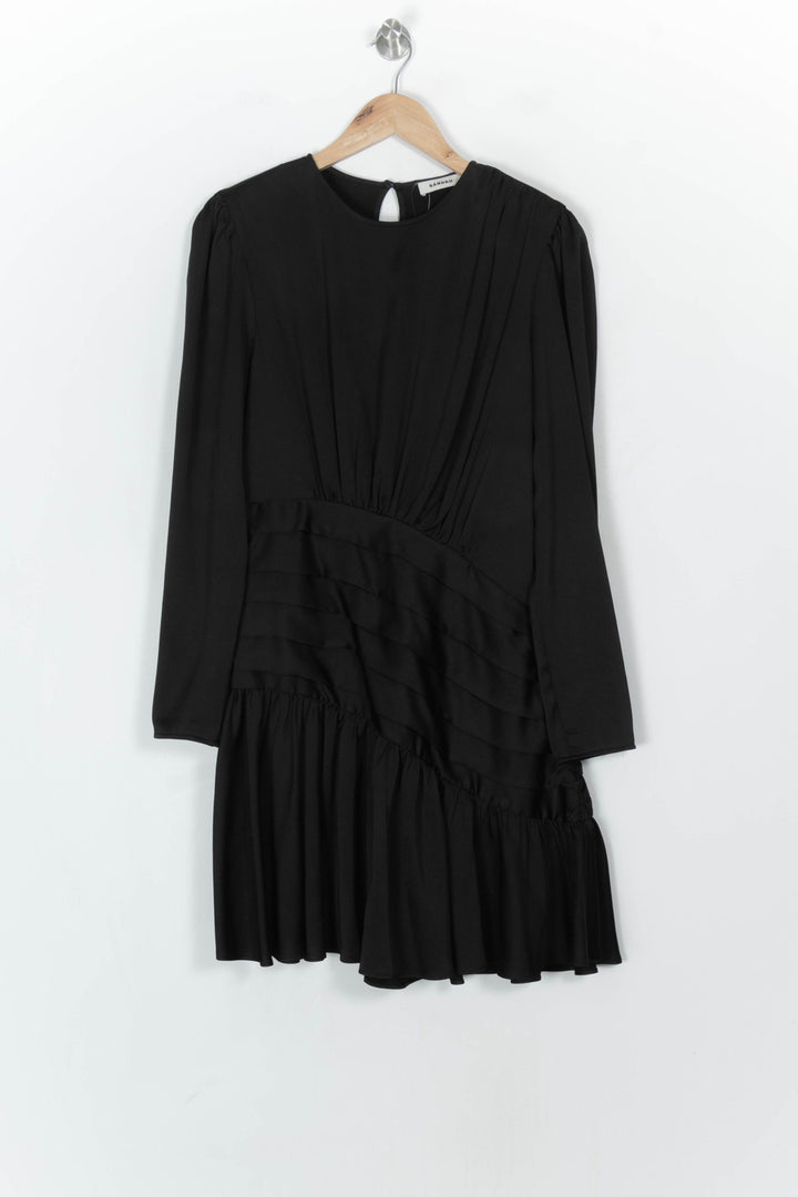 Robe Courte Noire - Taille L/40 de la marque Sandro | PARAD122540 - Vendu par Paradigme - Image 2