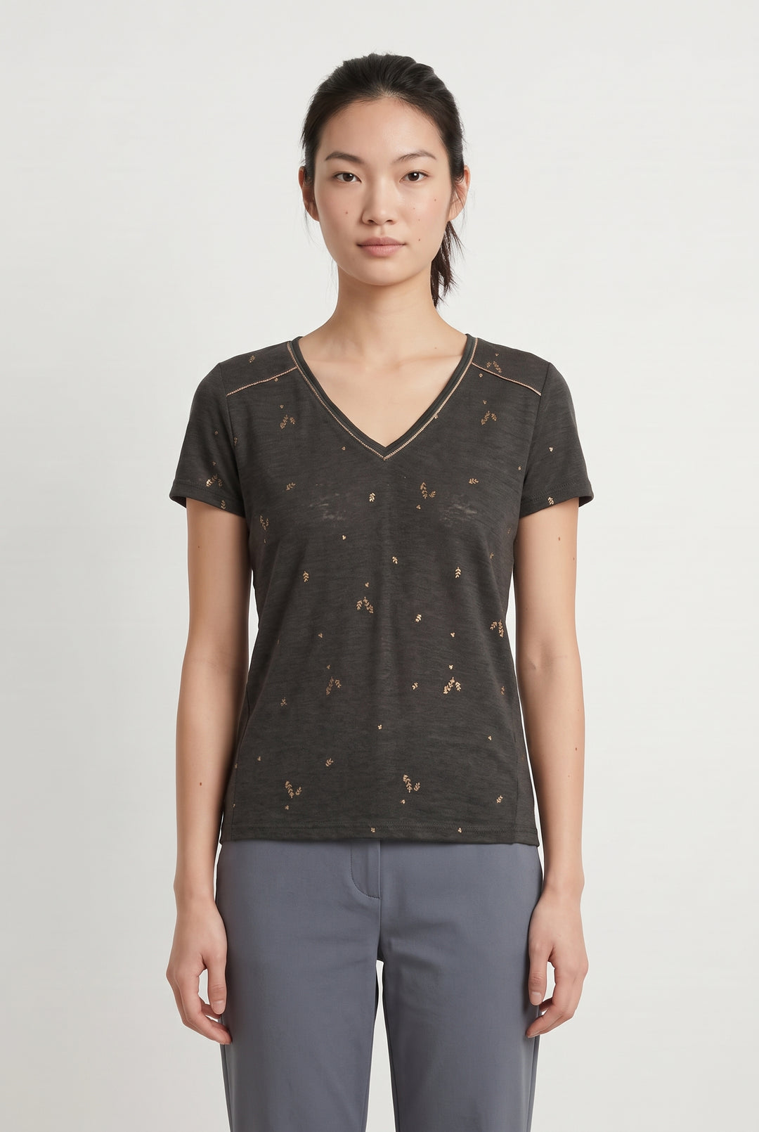 Tee-shirt Gris - Taille S/36 de la marque Grace &amp; Mila | PARAD122551 - Vendu par Paradigme - Image 1