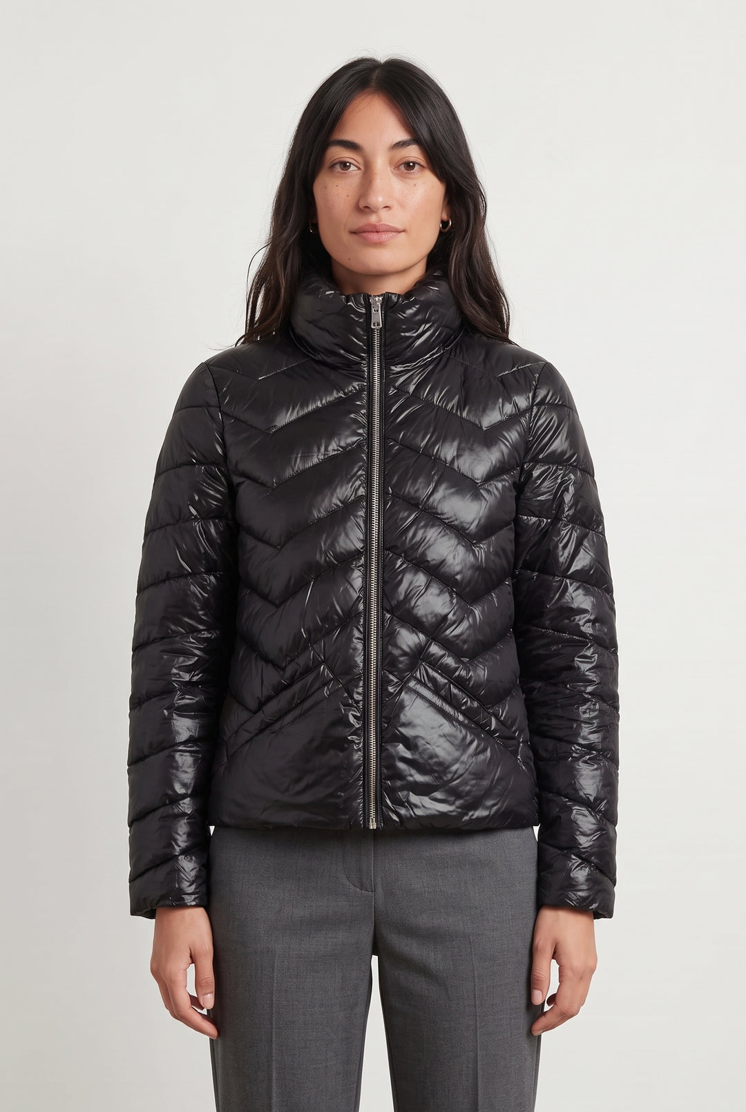 Doudoune Noire - Taille M/38 de la marque IKKS | PARAD122552 - Vendu par Paradigme - Image 1