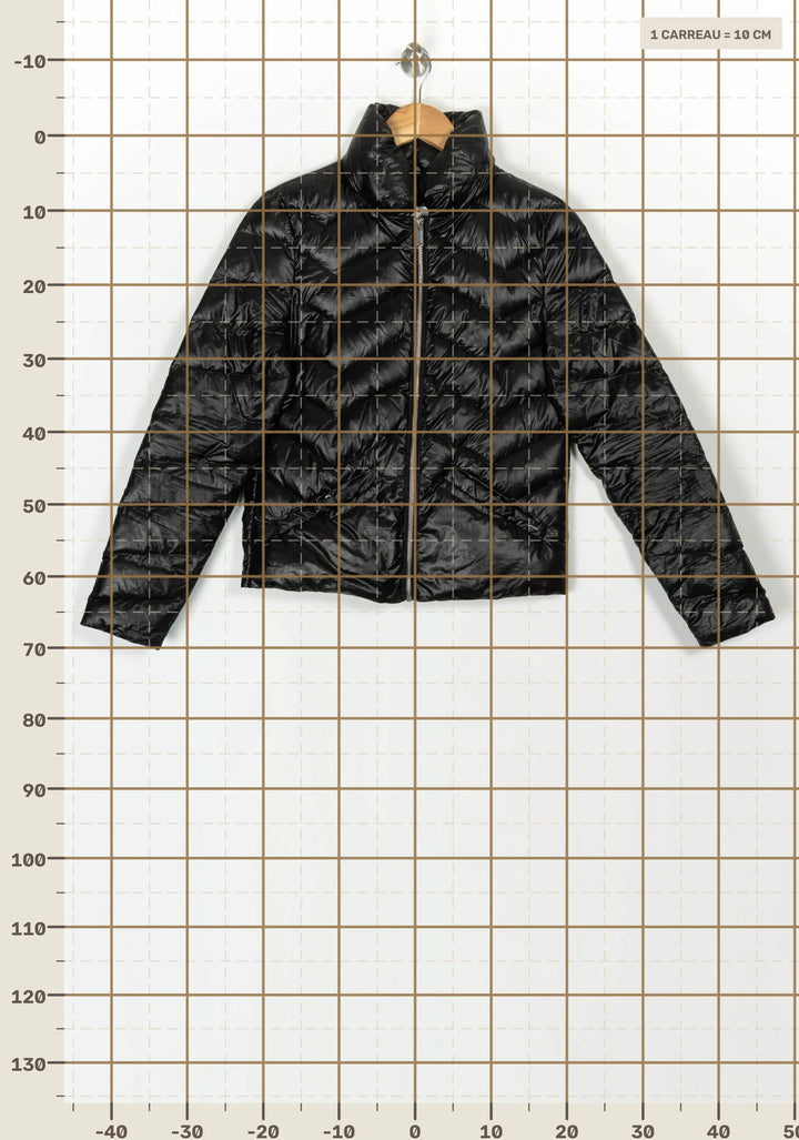 Doudoune Noire - Taille M/38 de la marque IKKS | PARAD122552 - Vendu par Paradigme - Image 4