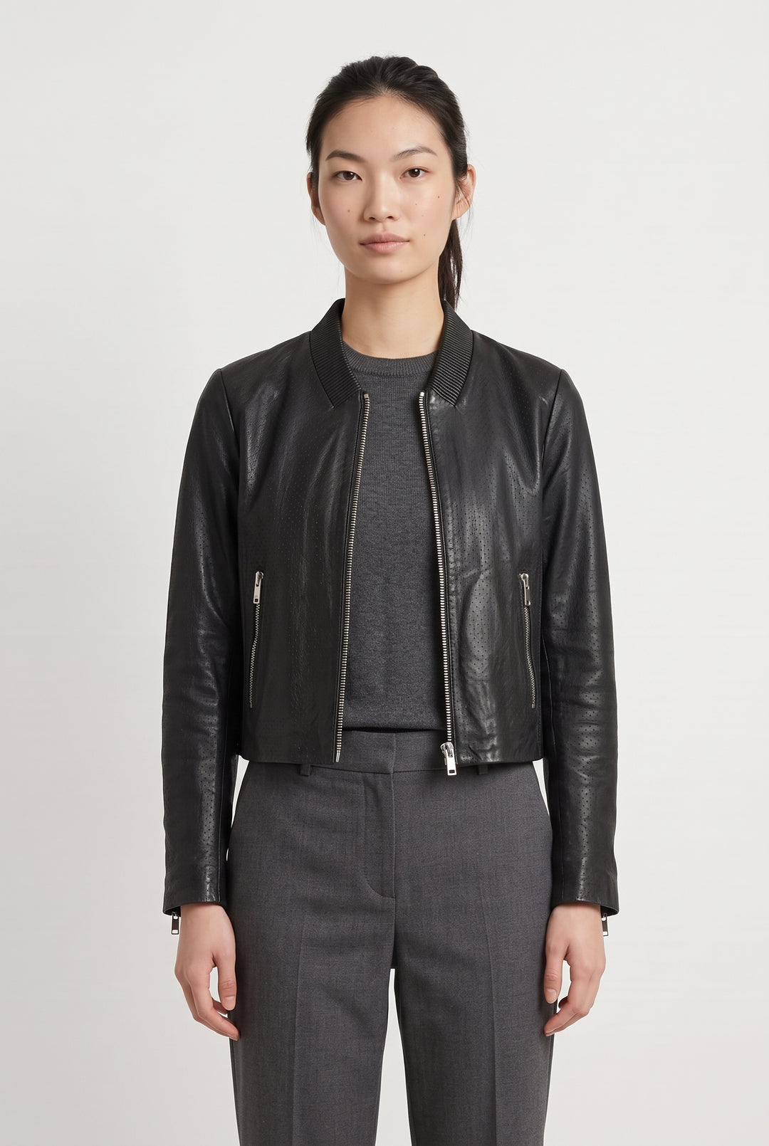 Blouson Noir - Taille M/38 de la marque IKKS | PARAD122554 - Vendu par Paradigme - Image 1