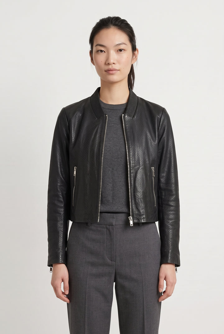Blouson Noir - Taille M/38 de la marque IKKS | PARAD122554 - Vendu par Paradigme - Image 1