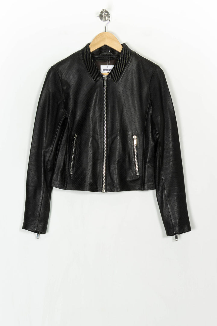 Blouson Noir - Taille M/38 de la marque IKKS | PARAD122554 - Vendu par Paradigme - Image 2