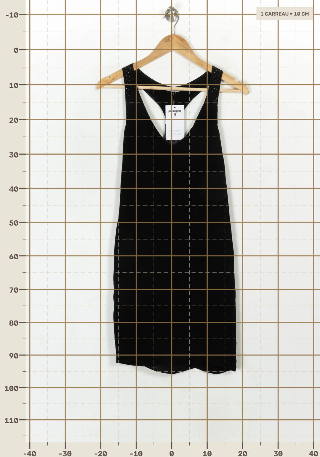 Robe Débardeur Noire - Taille S/36 de la marque IKKS | PARAD122555 - Vendu par Paradigme - Image 4