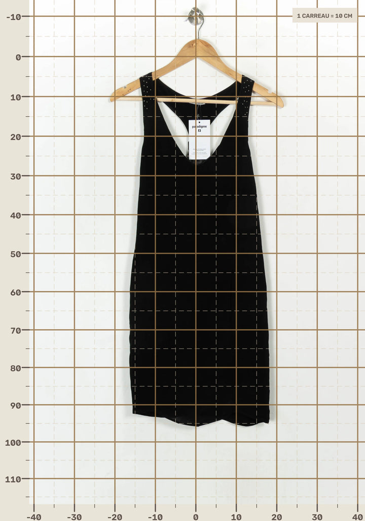 Robe Débardeur Noire - Taille S/36 de la marque IKKS | PARAD122555 - Vendu par Paradigme - Image 4