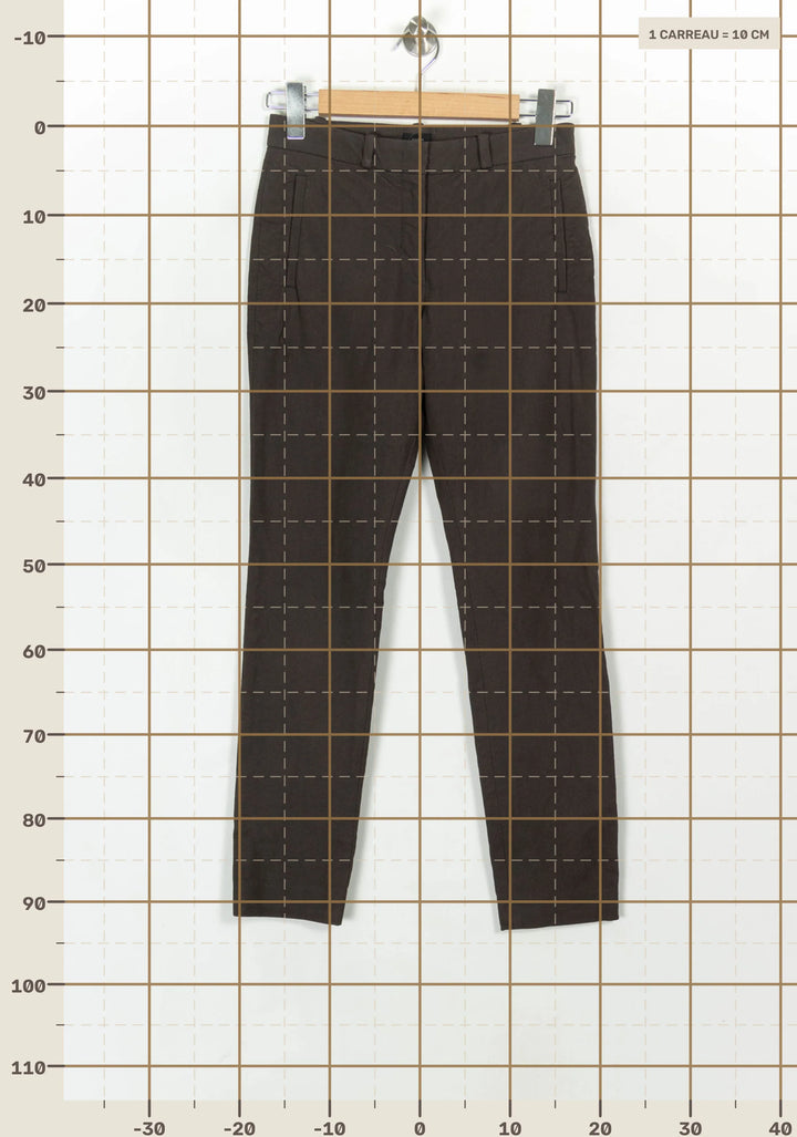 Pantalon Marron - Taille XS/34 de la marque Joseph | PARAD122557 - Vendu par Paradigme - Image 4