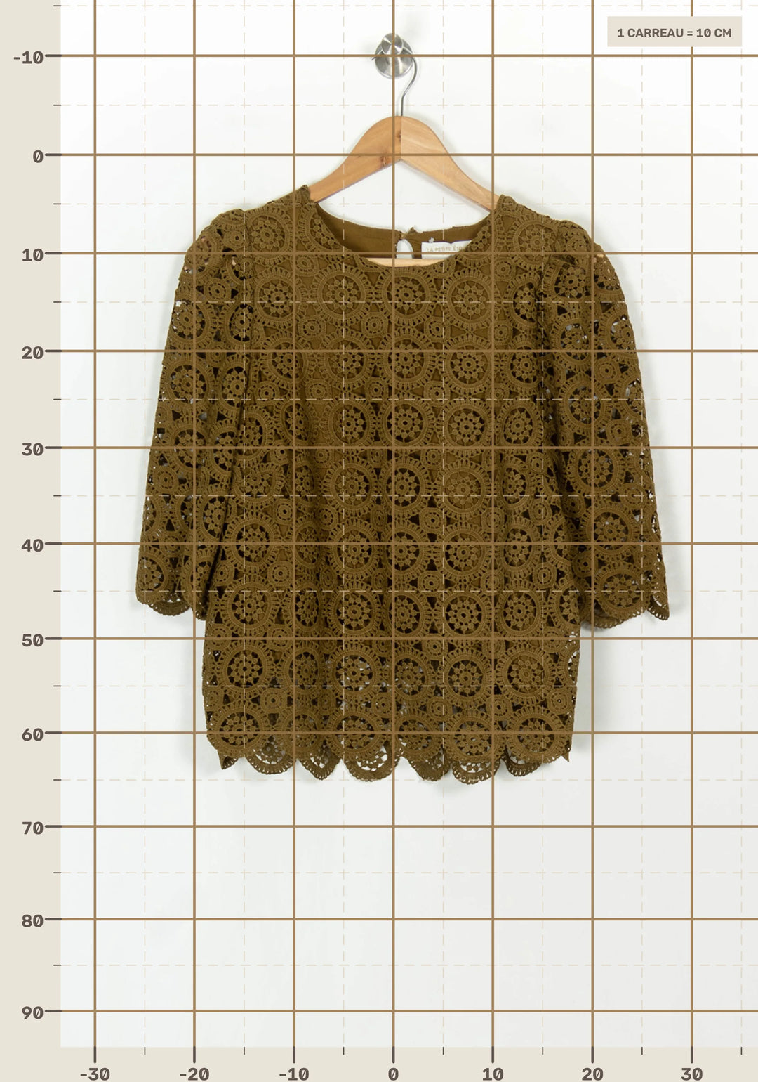 Blouse Verte - Taille M/38 de la marque La Petite Etoile | PARAD122558 - Vendu par Paradigme - Image 4