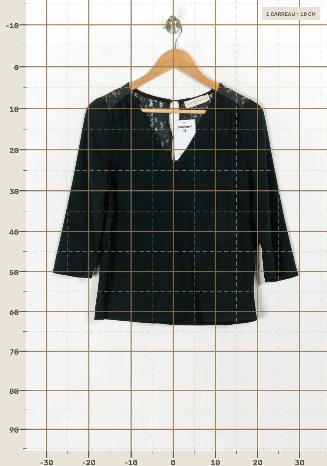 Blouse Verte - Taille M/38 de la marque La Petite Etoile | PARAD122559 - Vendu par Paradigme - Image 4