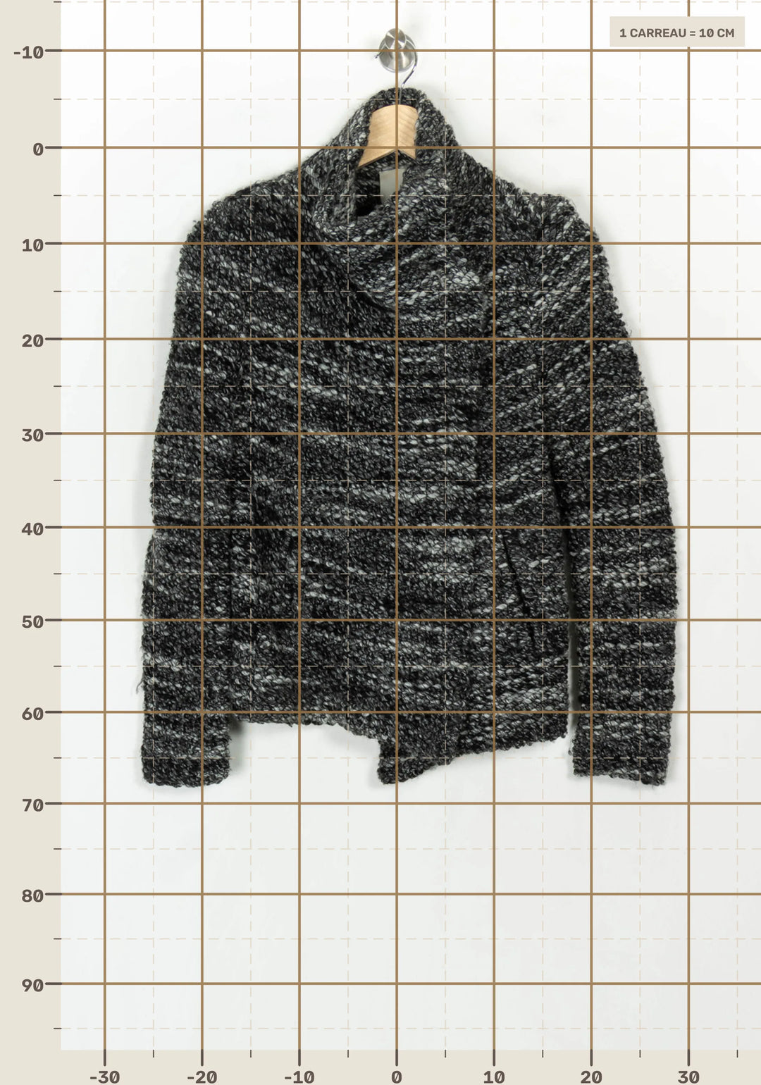 Veste Grise et Noire - Taille L/40 de la marque IRO | PARAD122563 - Vendu par Paradigme - Image 4