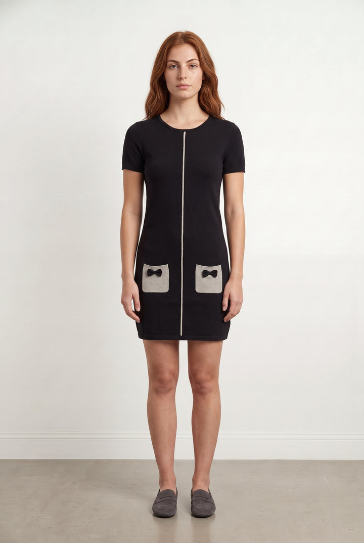 Robe Courte Noire et Grise - Taille S/36 de la marque Marie Sixtine | PARAD122565 - Vendu par Paradigme - Image 1