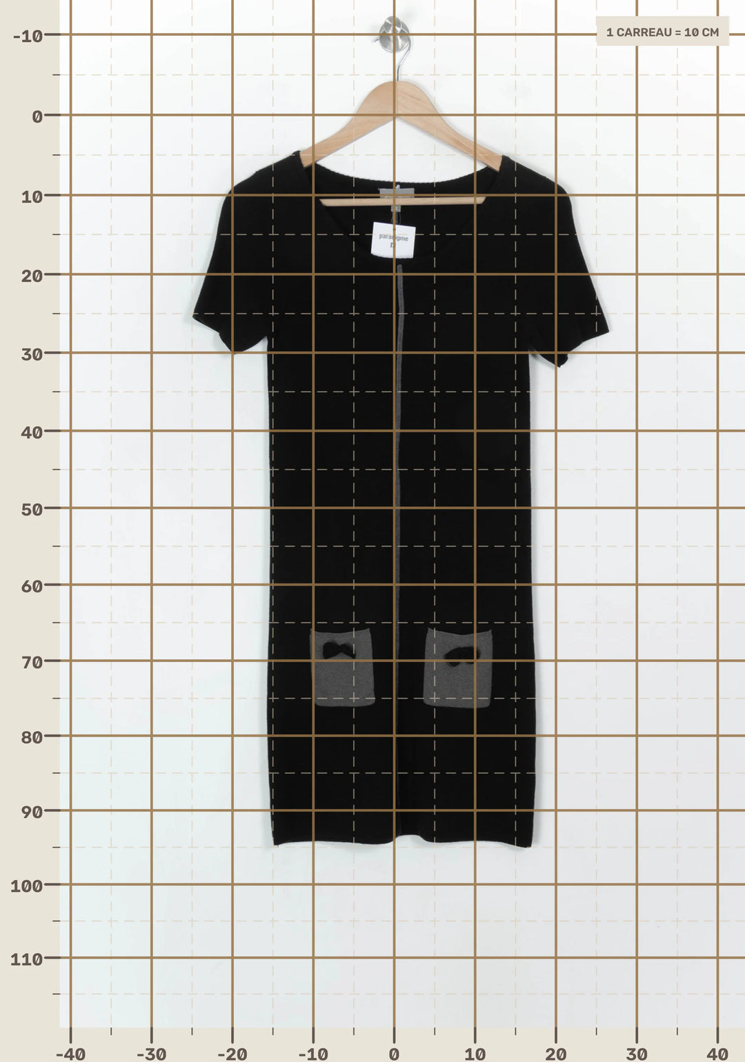 Robe Courte Noire et Grise - Taille S/36 de la marque Marie Sixtine | PARAD122565 - Vendu par Paradigme - Image 4