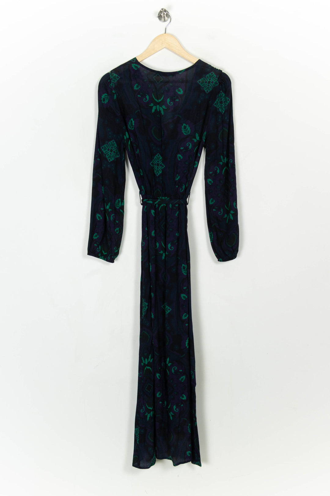 Robe Portefeuille Bleu et Vert - Taille XL/42 de la marque La Fée Maraboutée | PARAD122566 - Vendu par Paradigme - Image 5