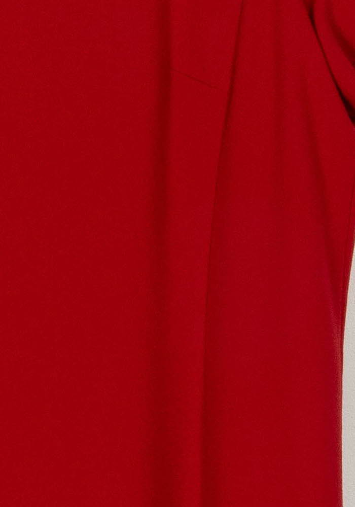 Robe Droite Rouge - Taille S/36 de la marque Caroll | PARAD122568 - Vendu par Paradigme - Image 3