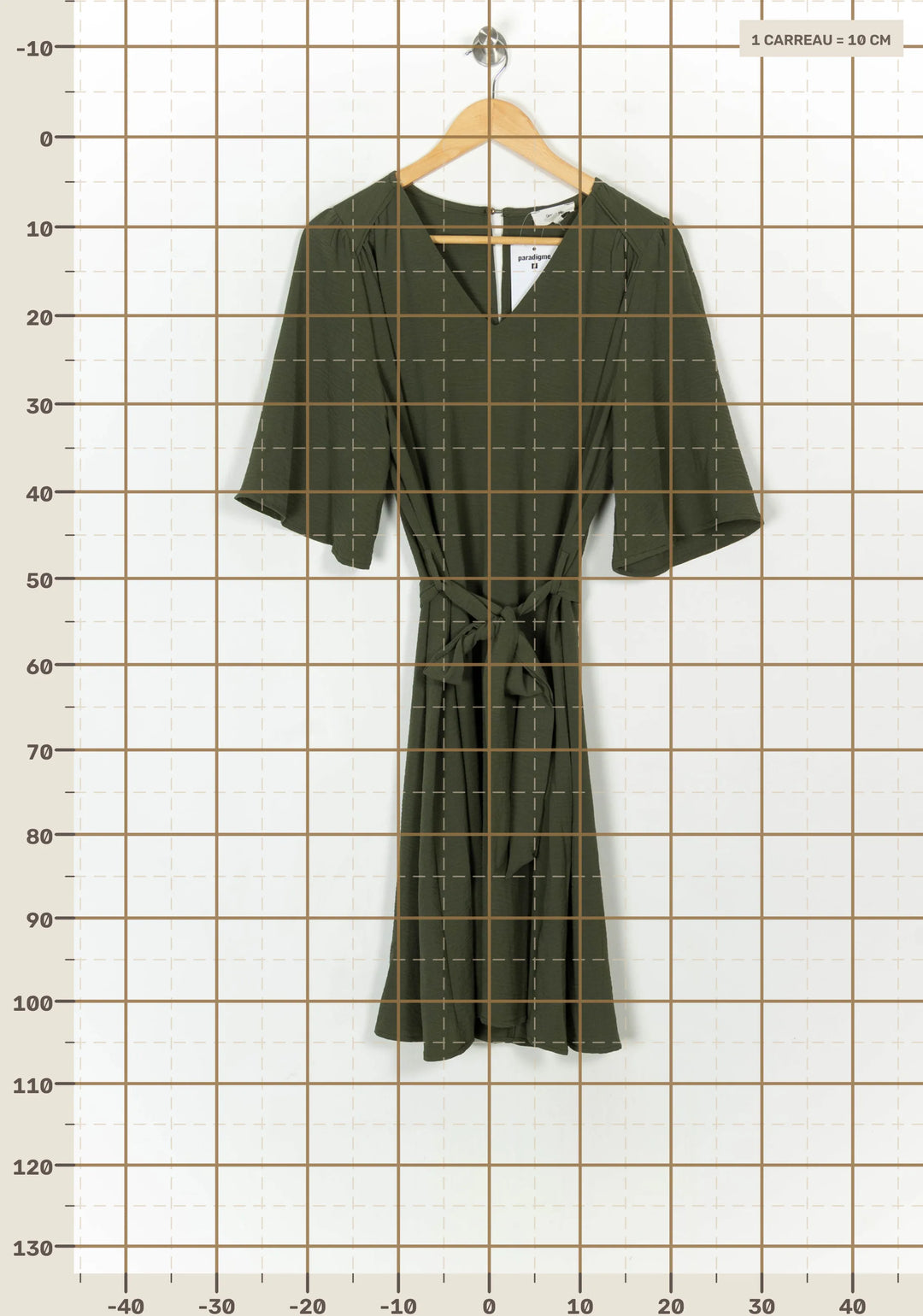 Robe Portefeuille Verte - Taille XL/42 de la marque Grace &amp; Mila | PARAD122570 - Vendu par Paradigme - Image 4