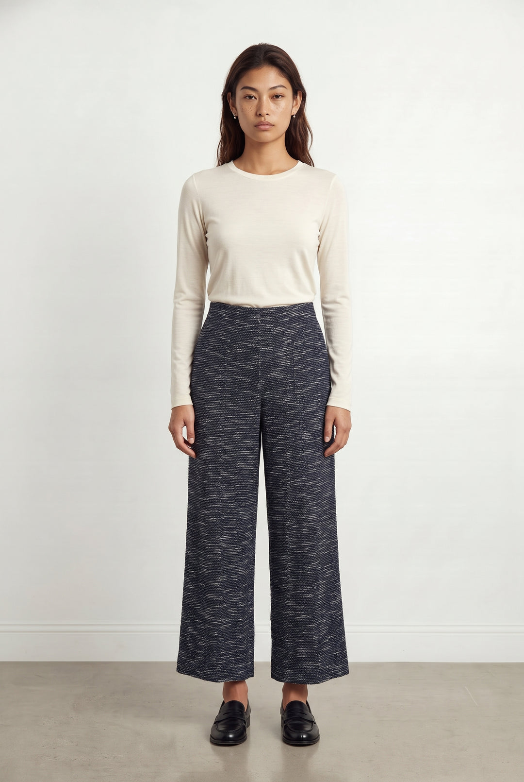 Pantalon Large Bleu et Blanc - Taille S/36 de la marque La Fée Maraboutée | PARAD122571 - Vendu par Paradigme - Image 1