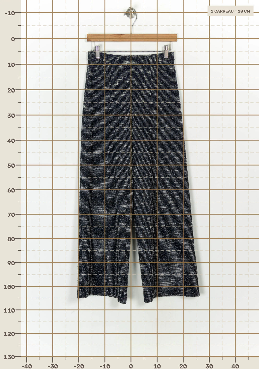 Pantalon Large Bleu et Blanc - Taille S/36 de la marque La Fée Maraboutée | PARAD122571 - Vendu par Paradigme - Image 4