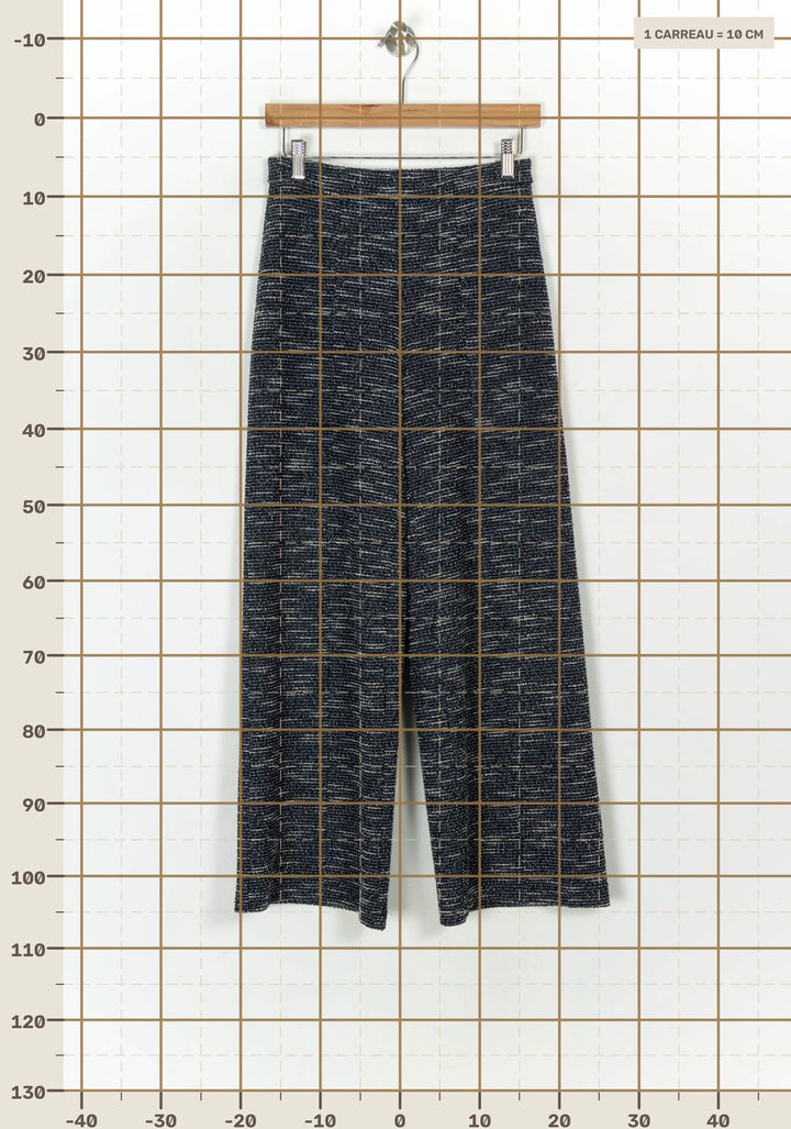 Pantalon Large Bleu et Blanc - Taille S/36 de la marque La Fée Maraboutée | PARAD122571 - Vendu par Paradigme - Image 4
