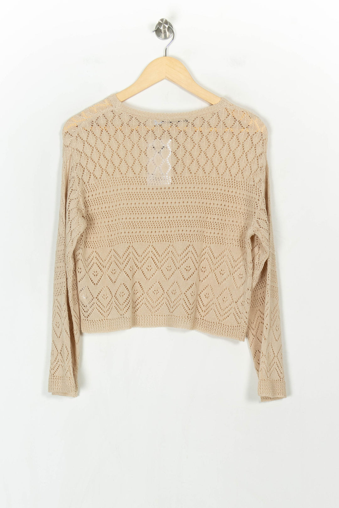 Pull Beige - Taille XS/34 de la marque La Fée Maraboutée | PARAD122575 - Vendu par Paradigme - Image 5