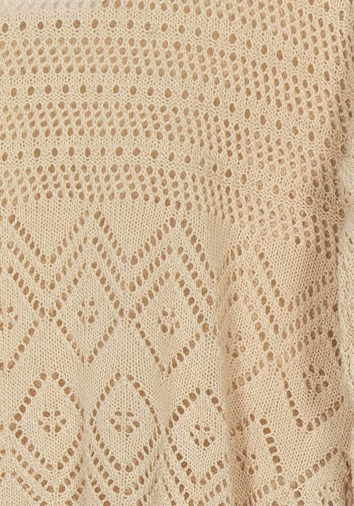 Pull Beige - Taille XS/34 de la marque La Fée Maraboutée | PARAD122575 - Vendu par Paradigme - Image 3