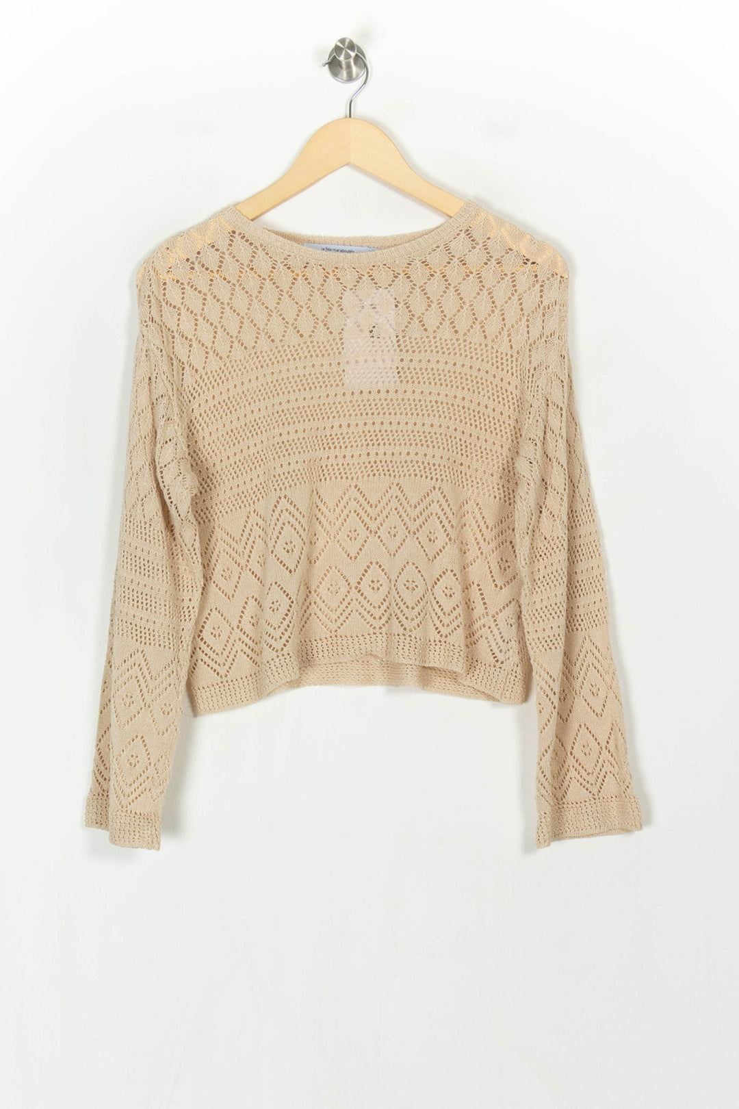 Pull Beige - Taille XS/34 de la marque La Fée Maraboutée | PARAD122575 - Vendu par Paradigme - Image 2