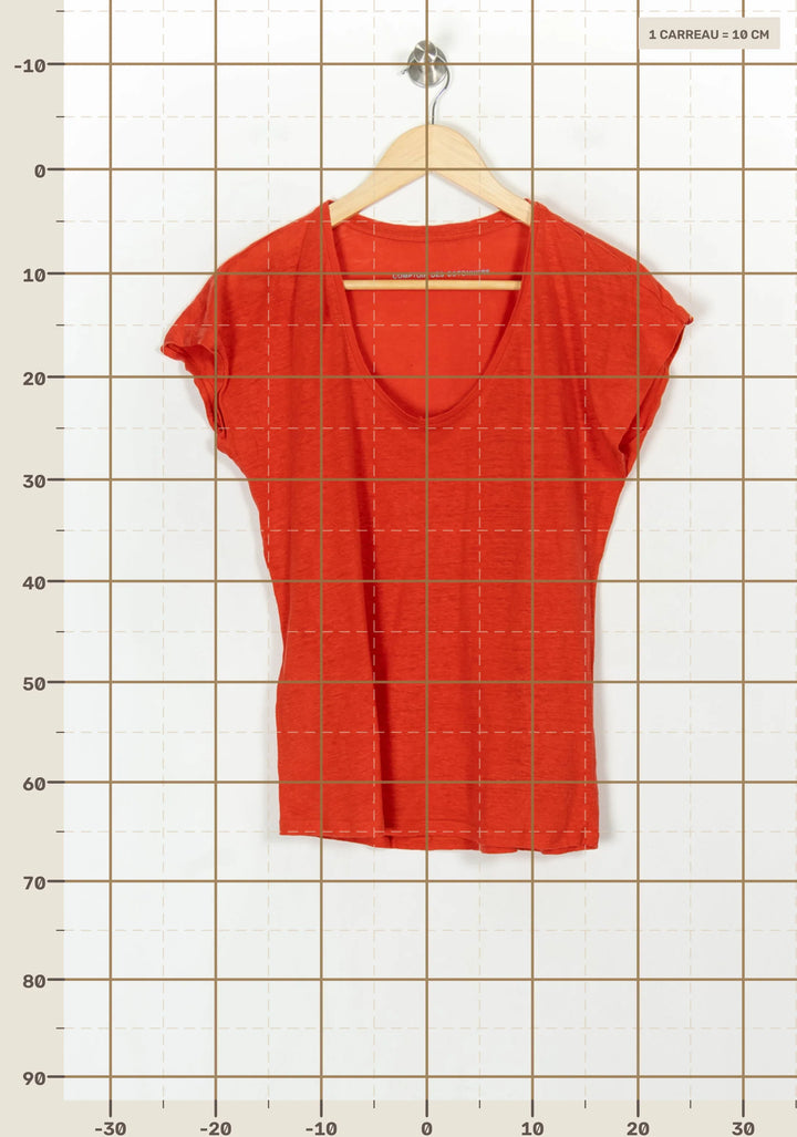 Tee-shirt Orange - Taille L/40 de la marque Comptoir des Cotonniers | PARAD122578 - Vendu par Paradigme - Image 4
