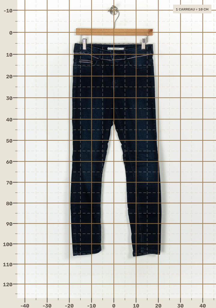 Jean Skinny Bleu - Taille M/38 de la marque Sud express | PARAD122580 - Vendu par Paradigme - Image 4