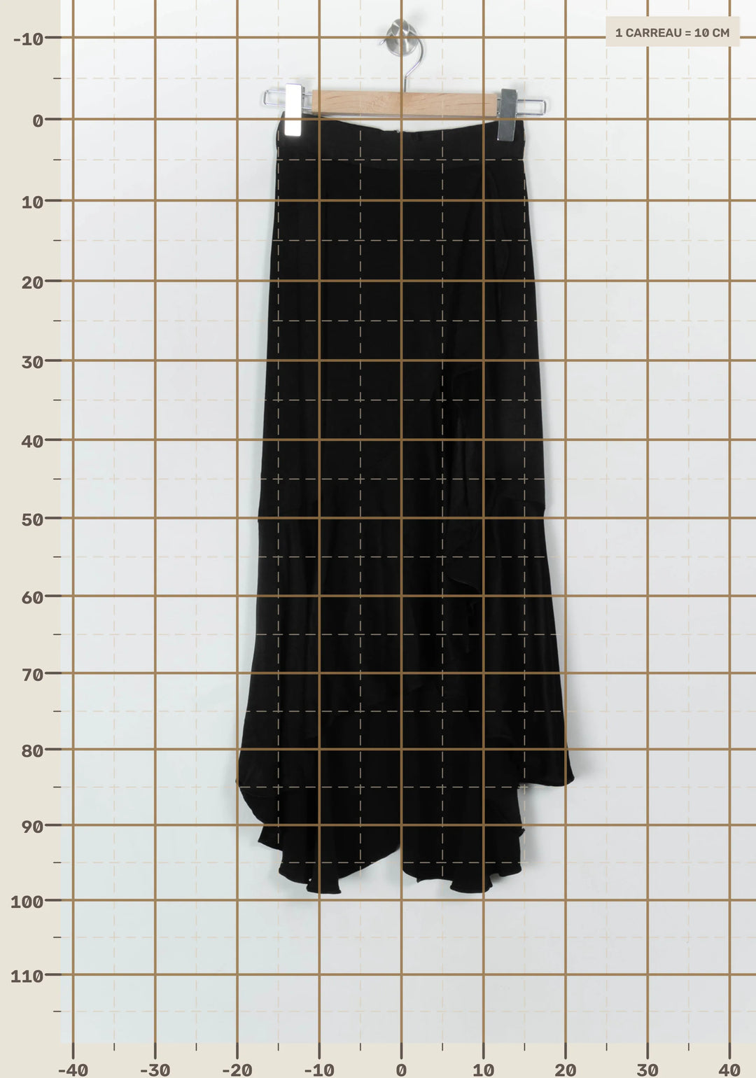 Jupe Asymétrique Noire - Taille S/36 de la marque The Kooples | PARAD122582 - Vendu par Paradigme - Image 4