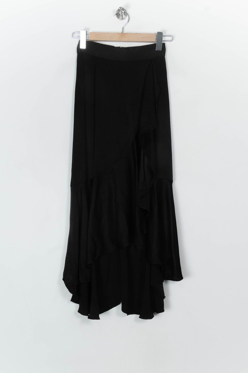 Jupe Asymétrique Noire - Taille S/36 de la marque The Kooples | PARAD122582 - Vendu par Paradigme - Image 2