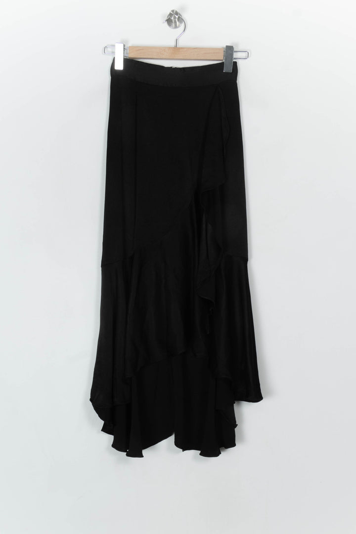 Jupe Asymétrique Noire - Taille S/36 de la marque The Kooples | PARAD122582 - Vendu par Paradigme - Image 2