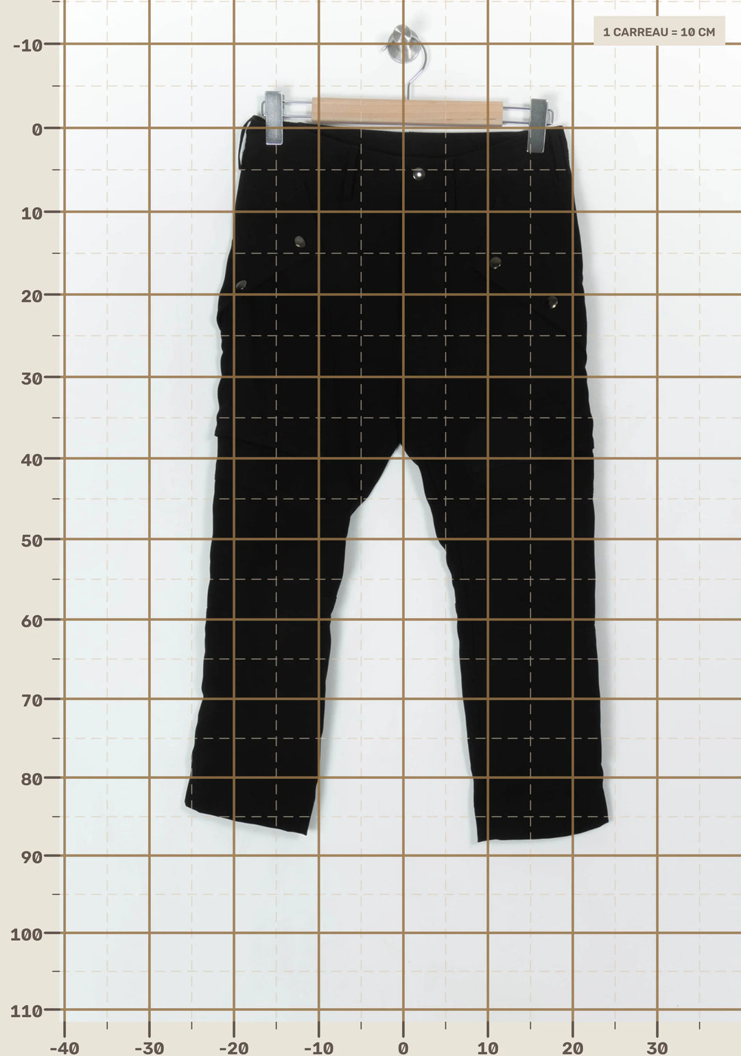 Pantalon Cargo Noir - Taille M/38 de la marque The Kooples | PARAD122584 - Vendu par Paradigme - Image 4
