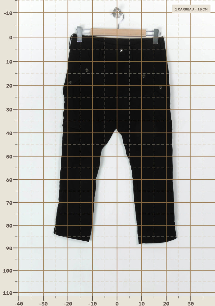 Pantalon Cargo Noir - Taille M/38 de la marque The Kooples | PARAD122584 - Vendu par Paradigme - Image 4