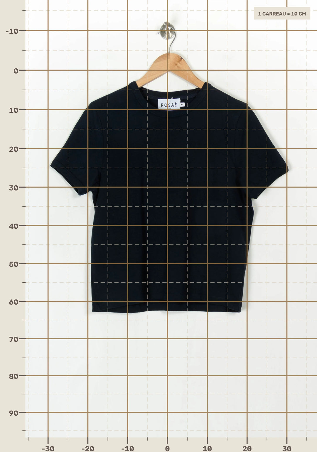T-shirt Bleu - Taille XL/42 de la marque Rosaé Paris | PARAD122588 - Vendu par Paradigme - Image 4