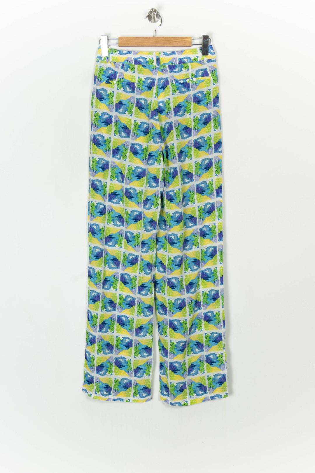 Pantalon Bleu et Jaune - Taille M/38 de la marque Soi Paris | PARAD122592 - Vendu par Paradigme - Image 5