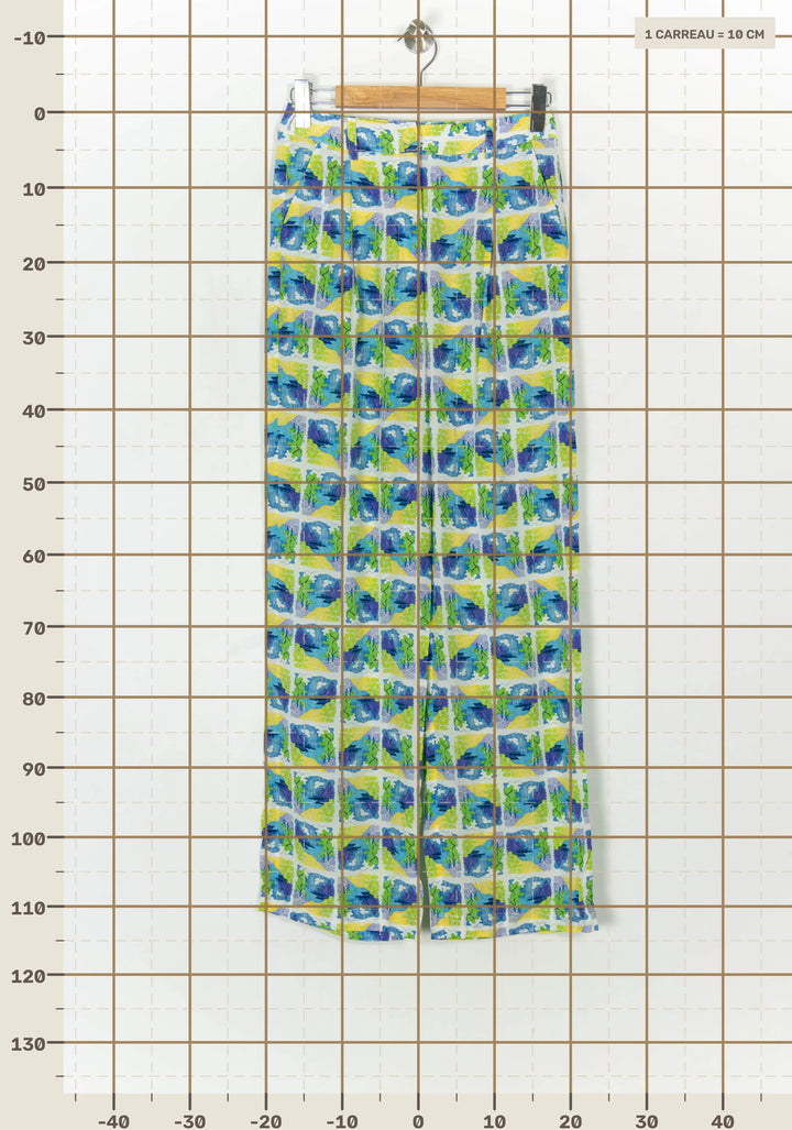 Pantalon Bleu et Jaune - Taille M/38 de la marque Soi Paris | PARAD122592 - Vendu par Paradigme - Image 4