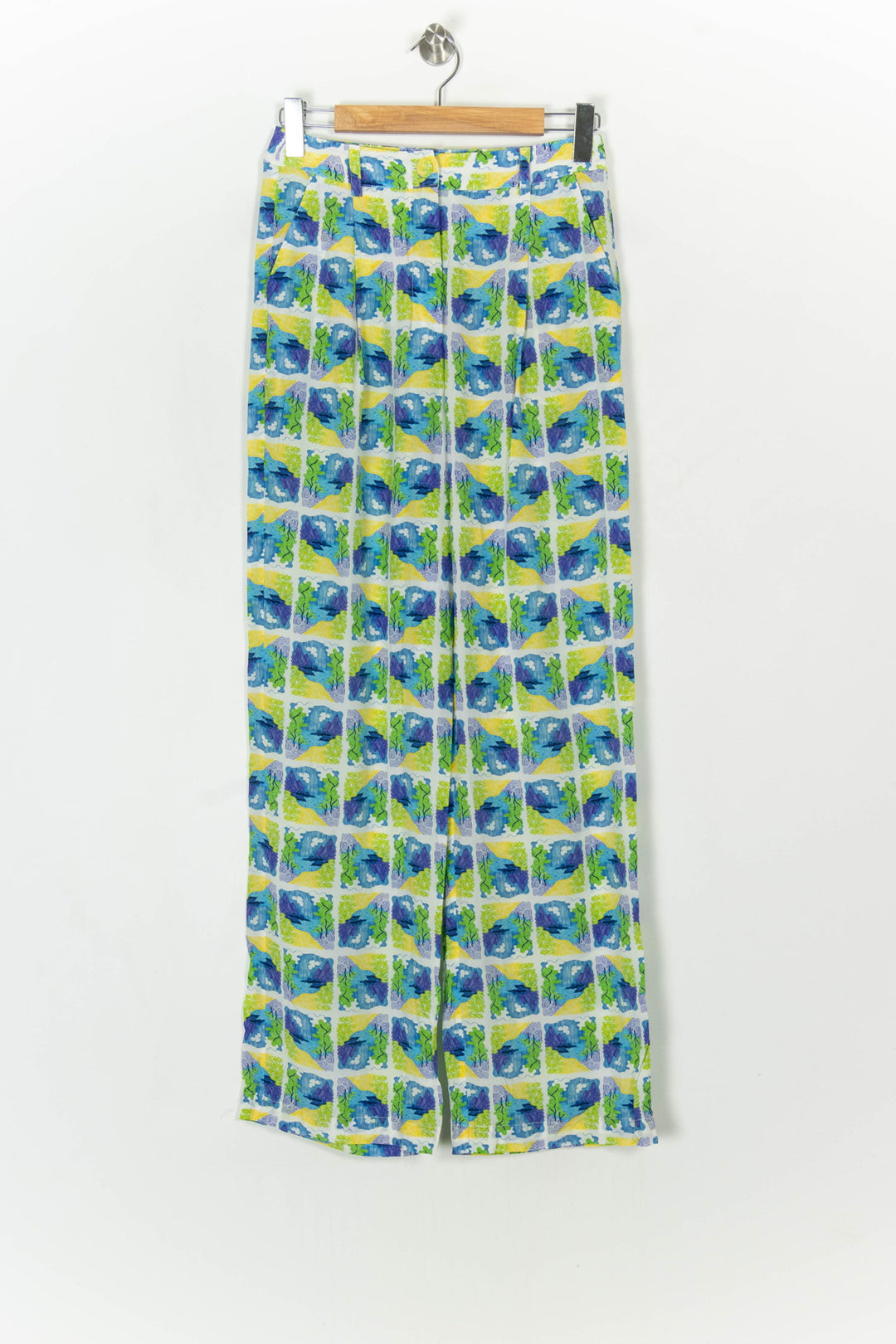 Pantalon Bleu et Jaune - Taille M/38 de la marque Soi Paris | PARAD122592 - Vendu par Paradigme - Image 2