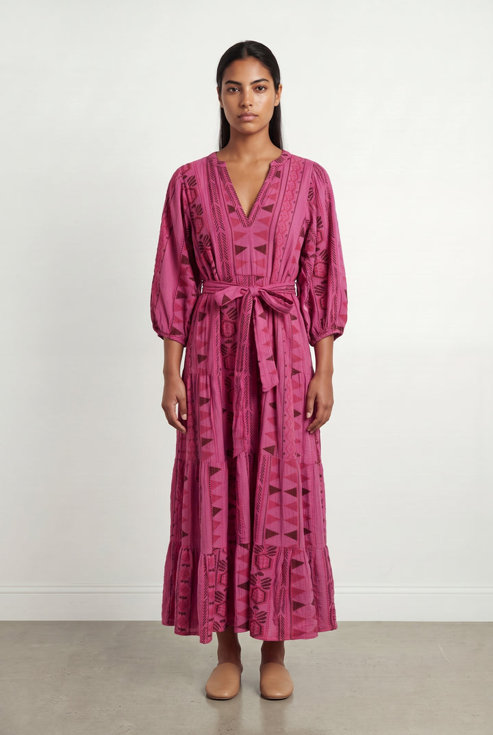 Robe Longue Rose - Taille L/40 de la marque Garance Paris | PARAD122595 - Vendu par Paradigme - Image 1
