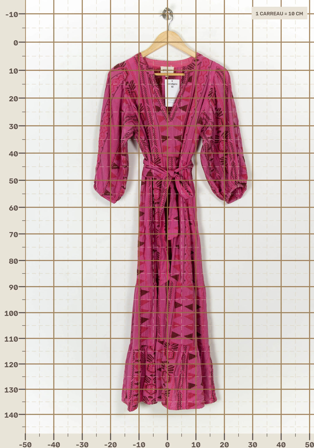 Robe Longue Rose - Taille L/40 de la marque Garance Paris | PARAD122595 - Vendu par Paradigme - Image 4