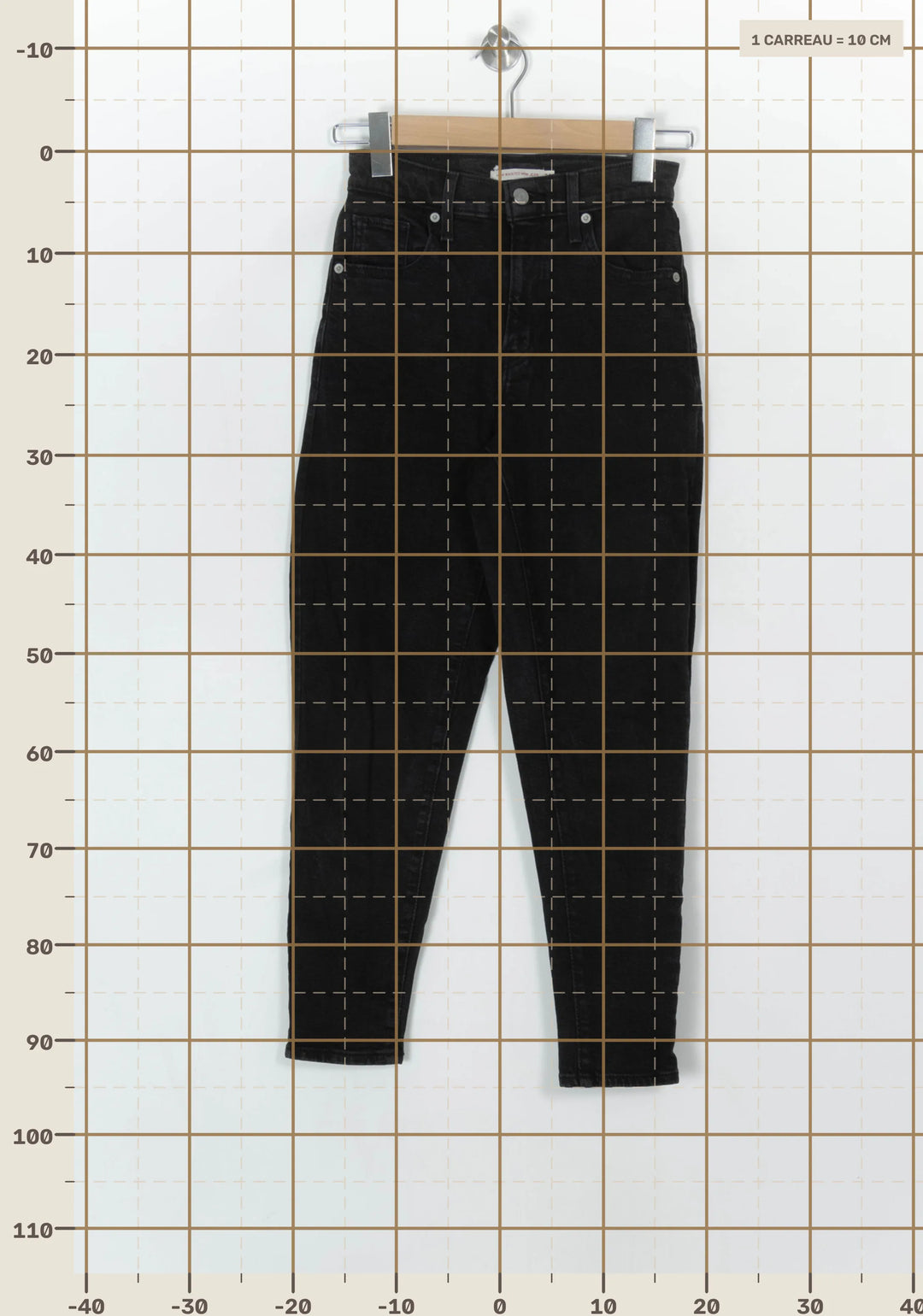 Jean Slim Noir - Taille XS/34 de la marque Levi&