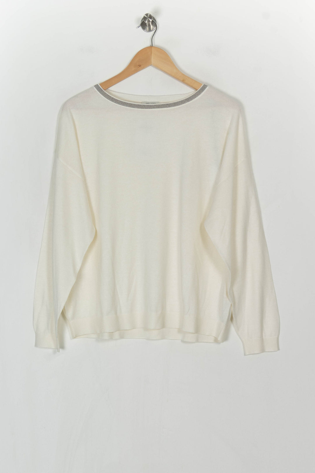 Pull Beige - Taille M/38 de la marque IKKS | PARAD122598 - Vendu par Paradigme - Image 2