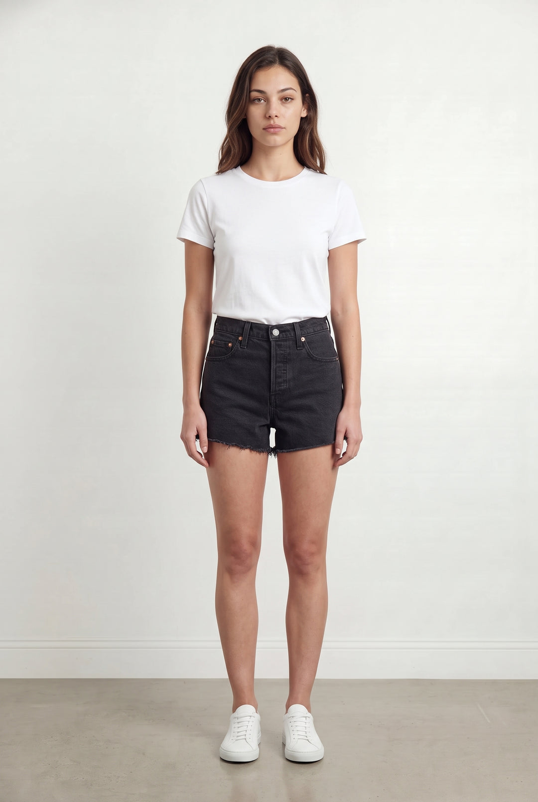 Short en Jean Noir - Taille XS/34 de la marque Levi&