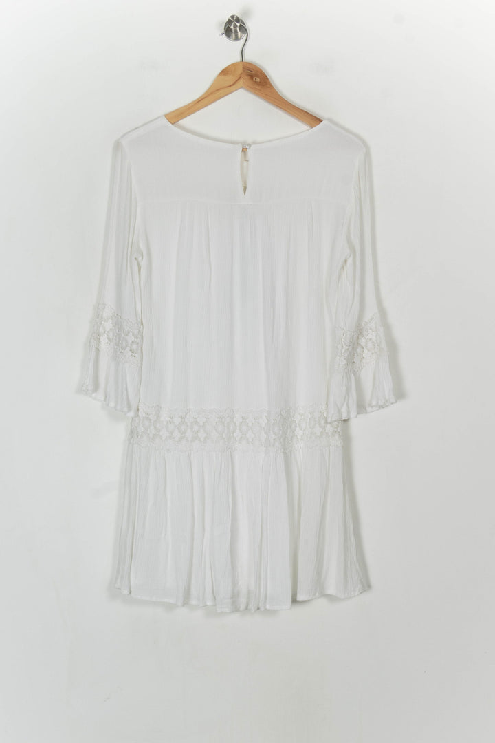 Robe Bohème Blanche - Taille S/36 de la marque IKKS | PARAD122603 - Vendu par Paradigme - Image 5