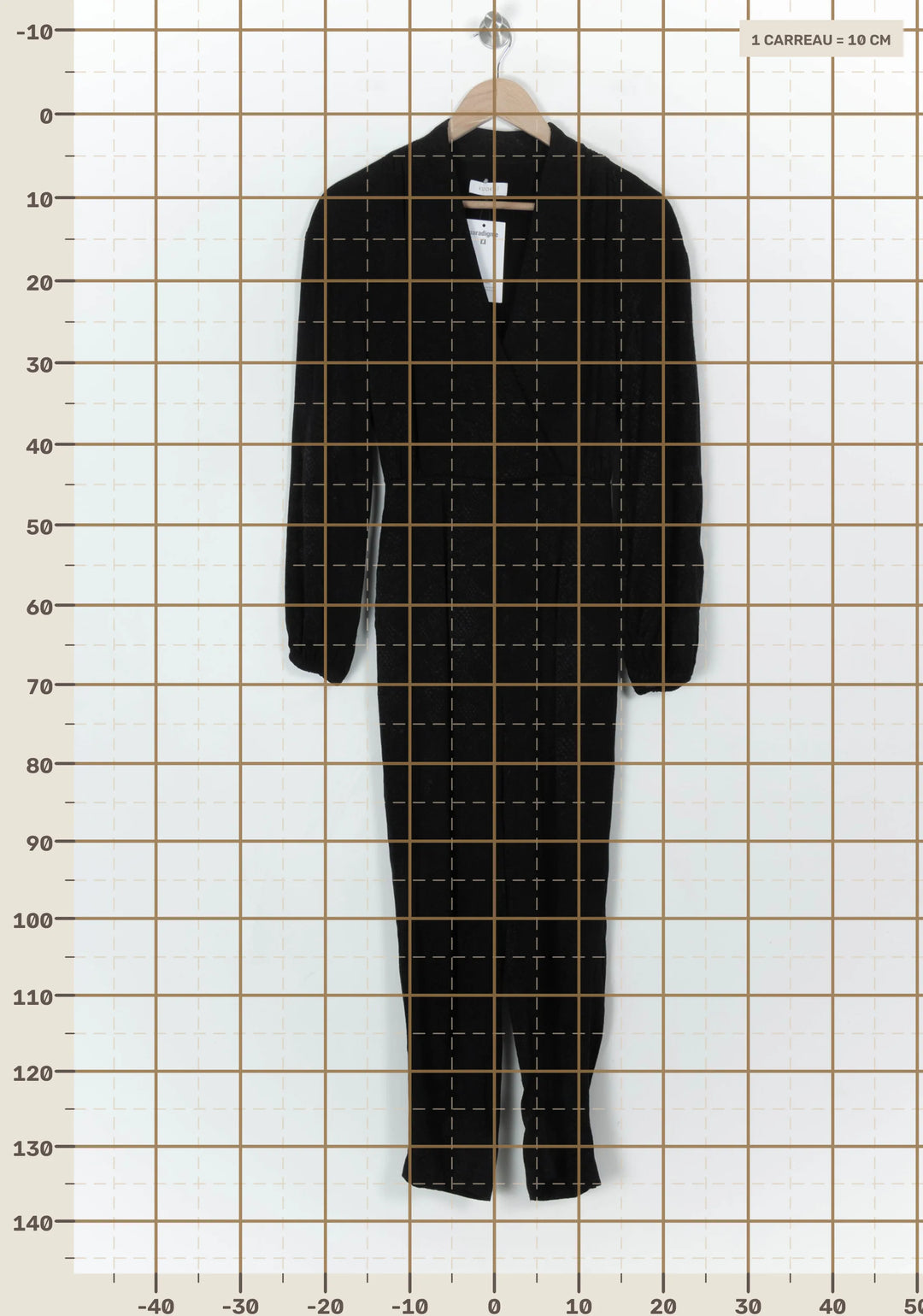 Combinaison Noire - Taille S/36 de la marque Kookai | PARAD122607 - Vendu par Paradigme - Image 4