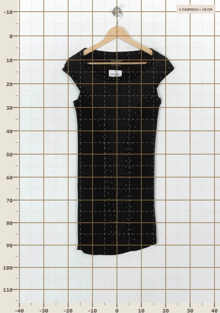 Robe Courte Noire - Taille S/36 de la marque All Saints | PARAD122609 - Vendu par Paradigme - Image 4
