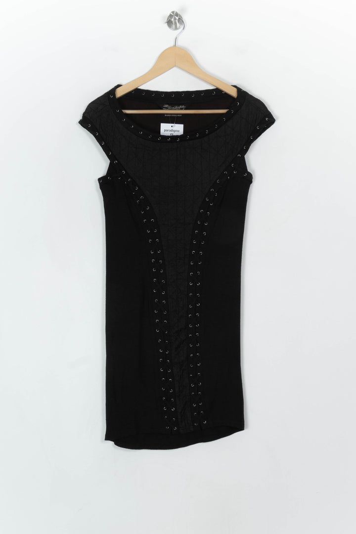 Robe Courte Noire - Taille S/36 de la marque All Saints | PARAD122609 - Vendu par Paradigme - Image 2