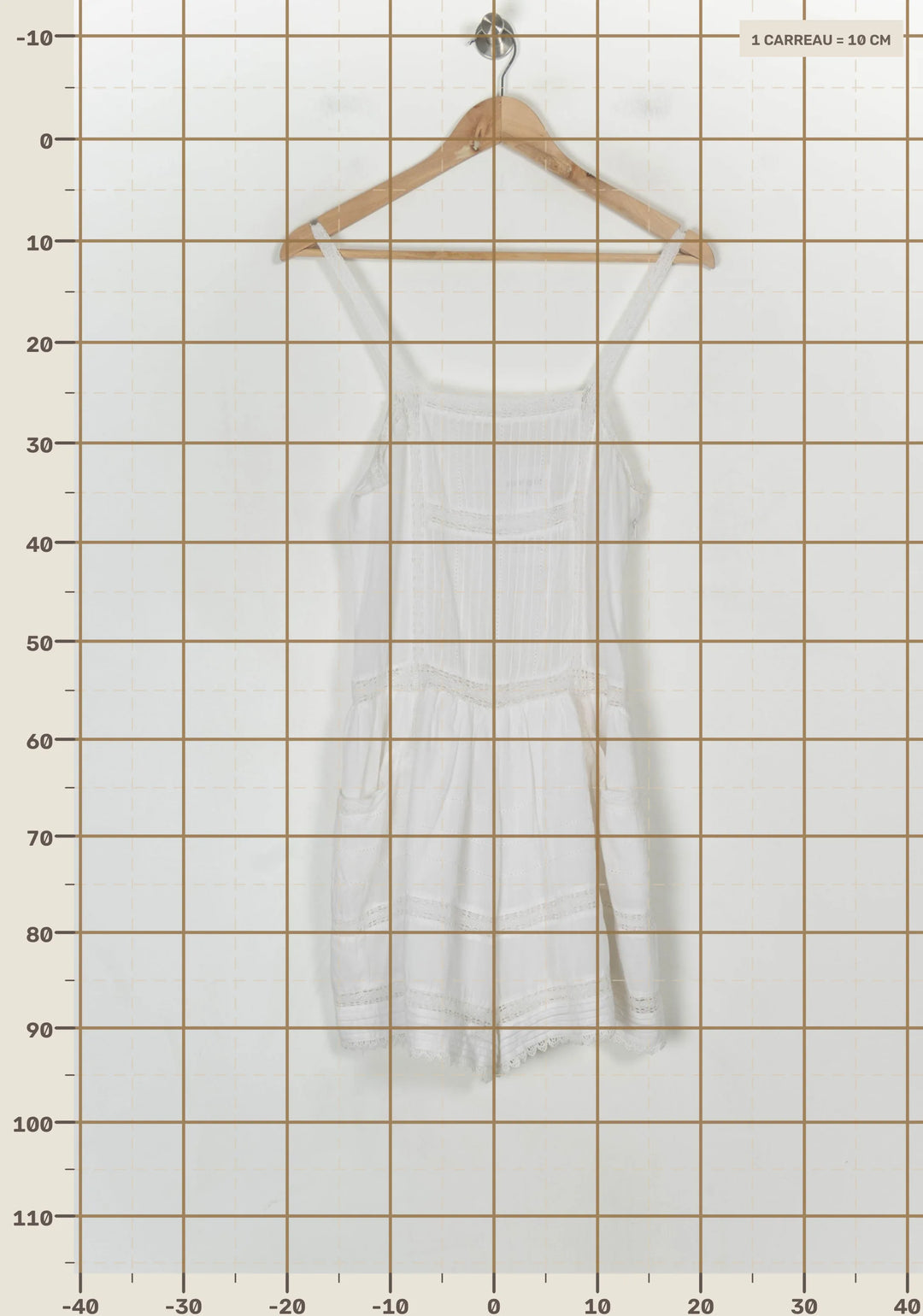 Combishort Blanc - Taille M/38 de la marque Maje | PARAD122612 - Vendu par Paradigme - Image 4
