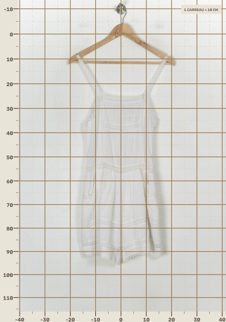 Combishort Blanc - Taille M/38 de la marque Maje | PARAD122612 - Vendu par Paradigme - Image 4