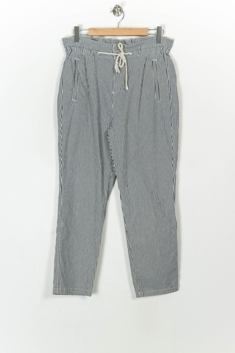 Pantalon Rayé Bleu et Blanc - Taille L/40 de la marque ba&sh | PARAD122613 - Vendu par Paradigme - Image 2