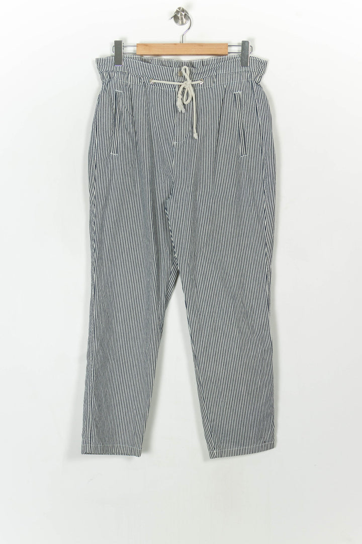 Pantalon Rayé Bleu et Blanc - Taille L/40 de la marque ba&amp;sh | PARAD122613 - Vendu par Paradigme - Image 2