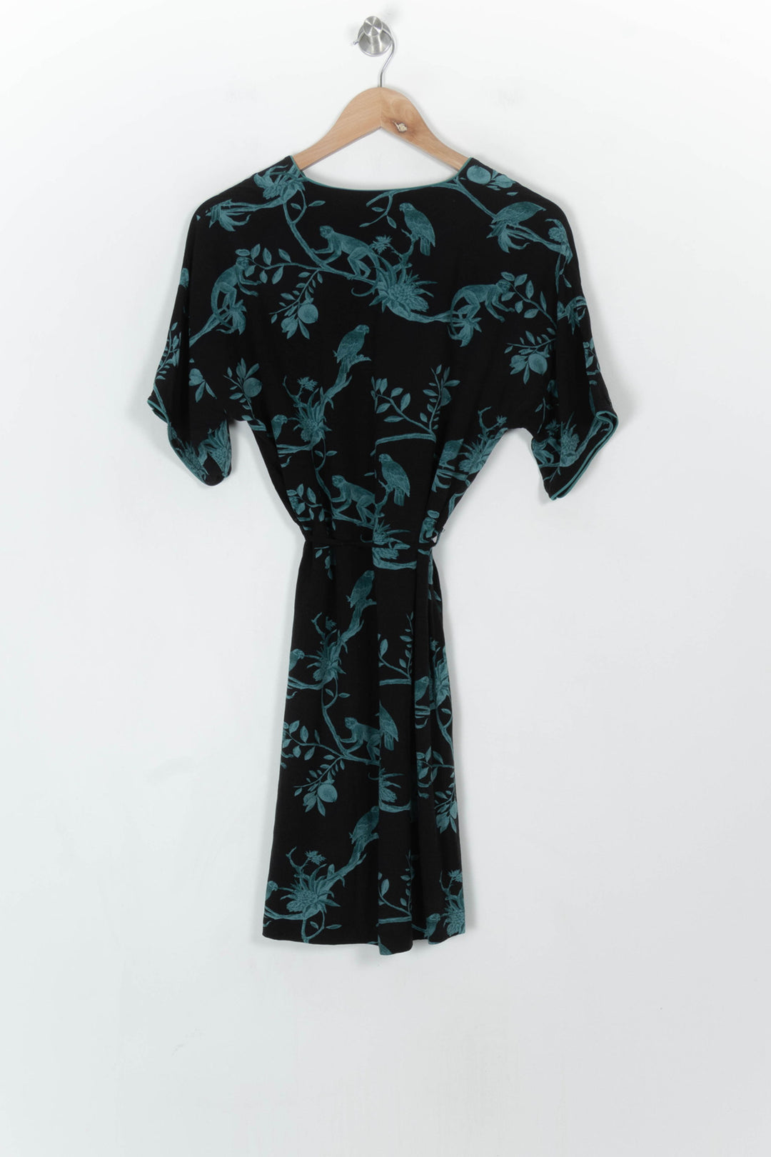 Robe Noire et Verte - Taille S/36 de la marque La Fée Maraboutée | PARAD122617 - Vendu par Paradigme - Image 5