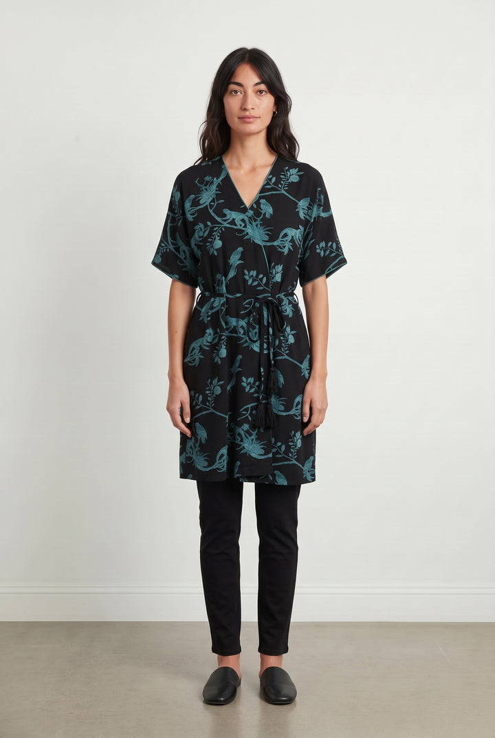 Robe Noire et Verte - Taille S/36 de la marque La Fée Maraboutée | PARAD122617 - Vendu par Paradigme - Image 1